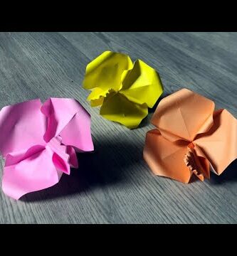 Orquídeas origami: arte floral en papel